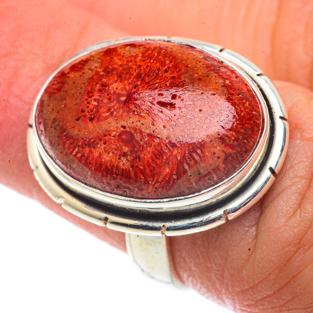 Sponge Coral Rings handcrafted by Ana Silver Co - RING66525