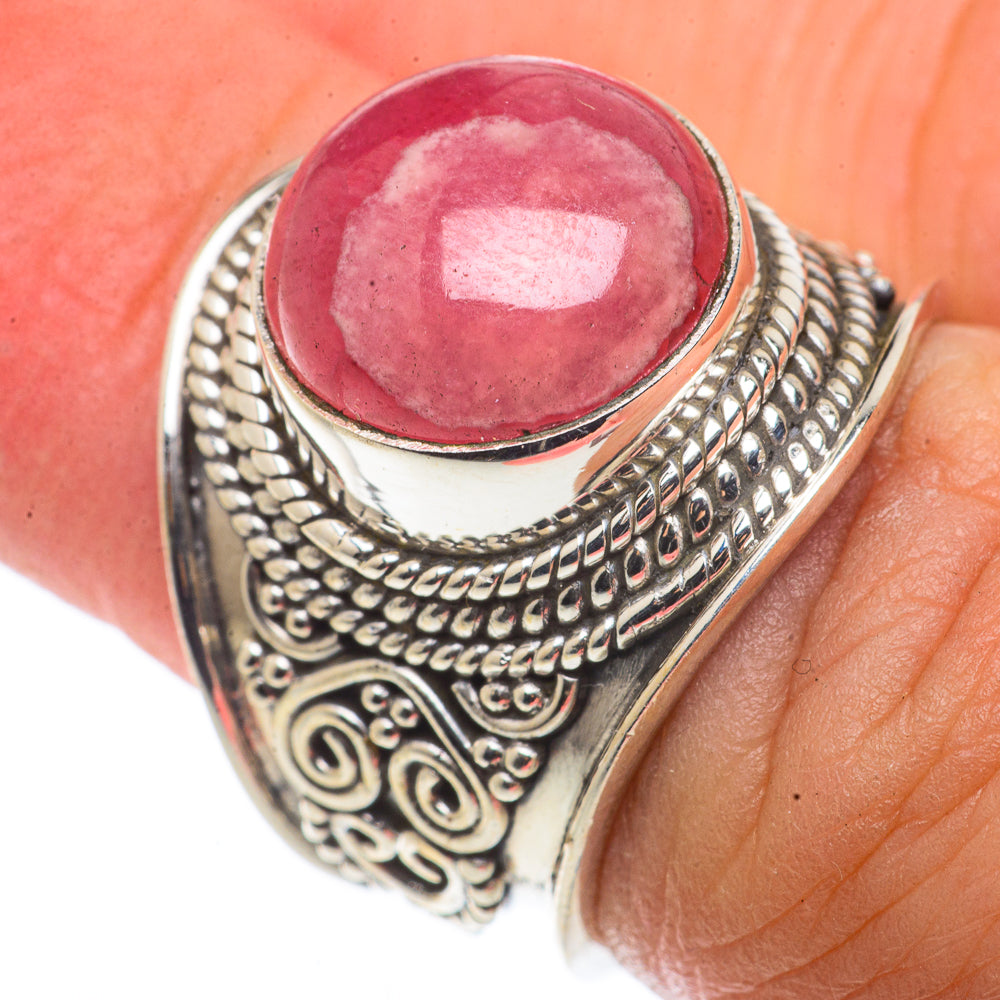 Rhodochrosite Rings handcrafted by Ana Silver Co - RING66549