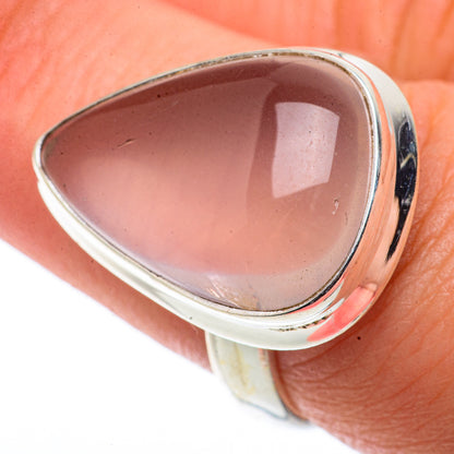 Rose Quartz Rings handcrafted by Ana Silver Co - RING66550