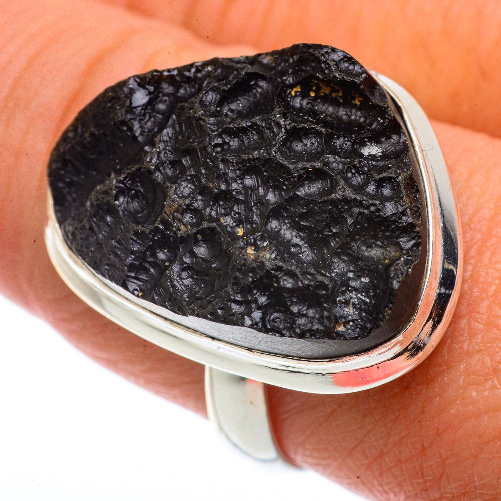 Tektite Rings handcrafted by Ana Silver Co - RING66555