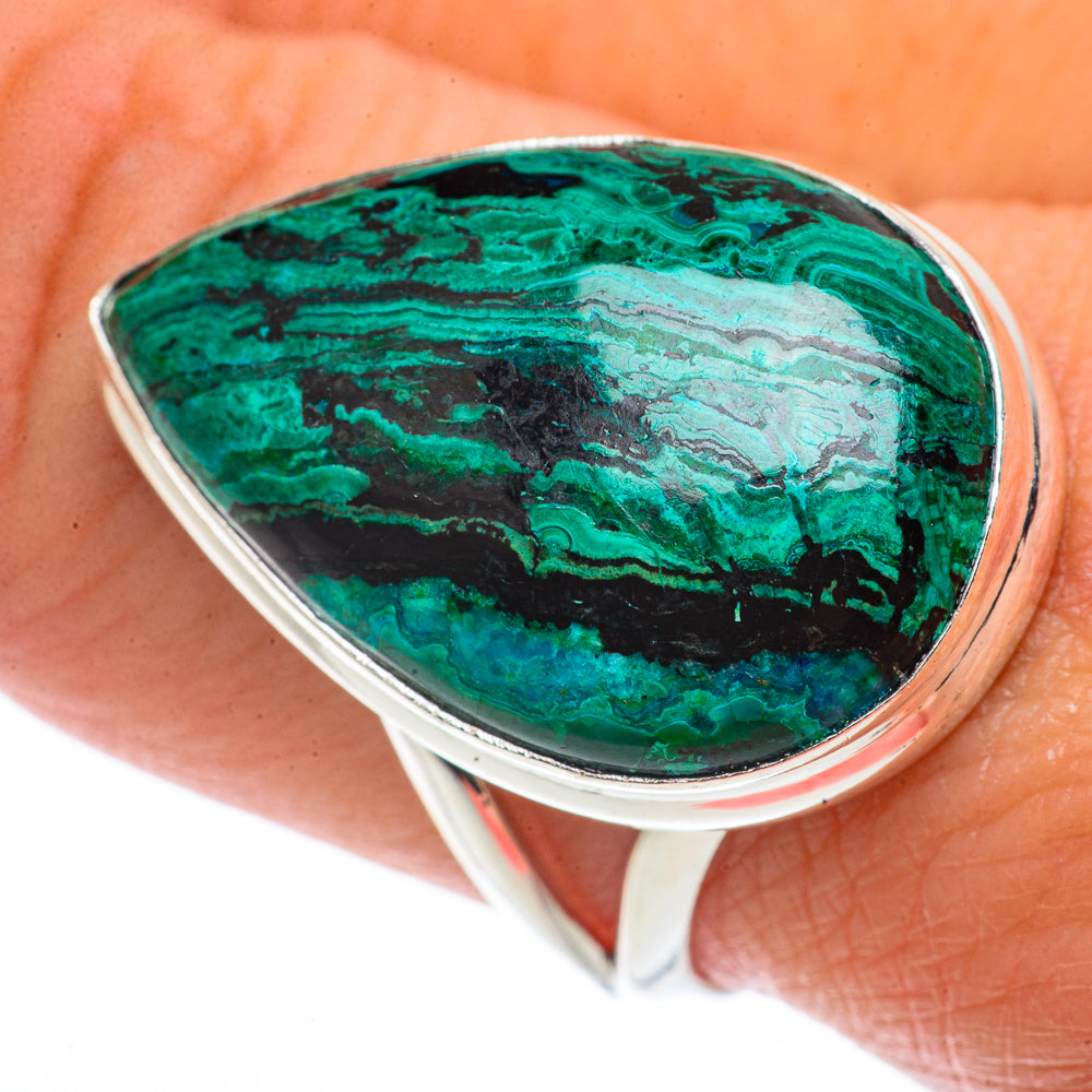 Chrysocolla Rings handcrafted by Ana Silver Co - RING66561