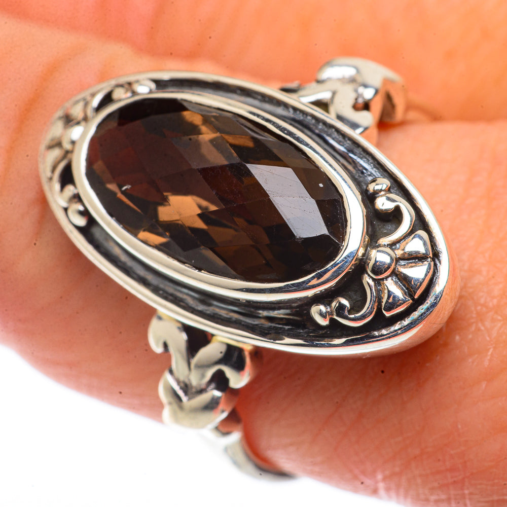 Smoky Quartz Rings handcrafted by Ana Silver Co - RING66564