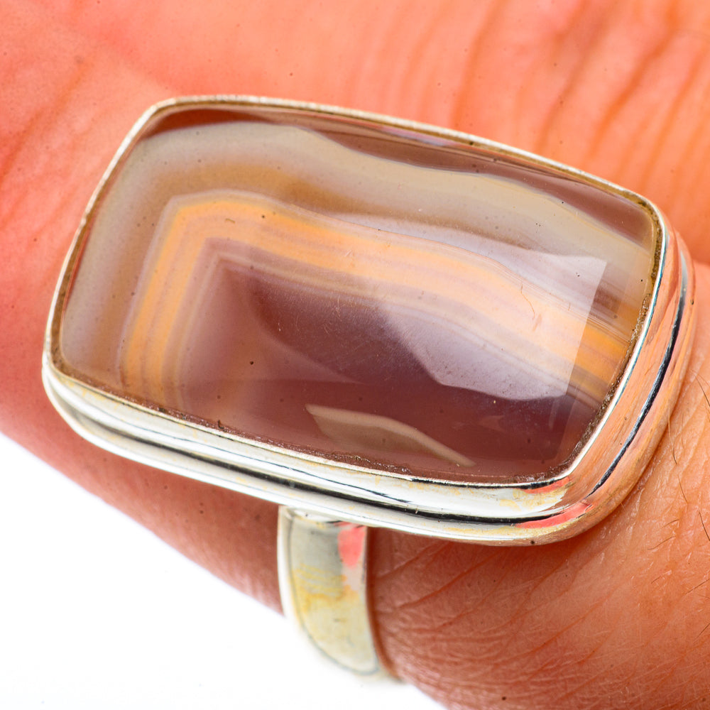 Botswana Agate Rings handcrafted by Ana Silver Co - RING66566
