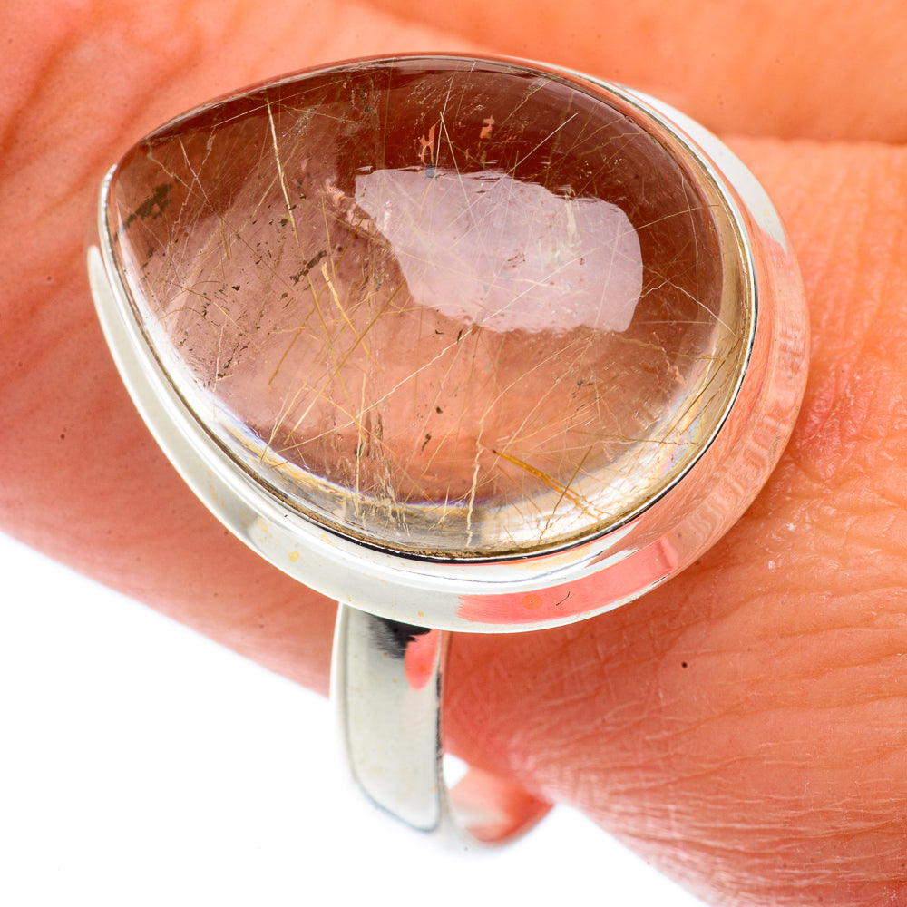 Rutilated Quartz Rings handcrafted by Ana Silver Co - RING66571