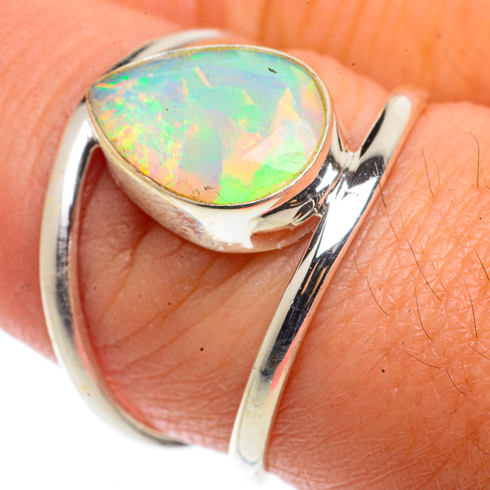 Ethiopian Opal Rings handcrafted by Ana Silver Co - RING66575