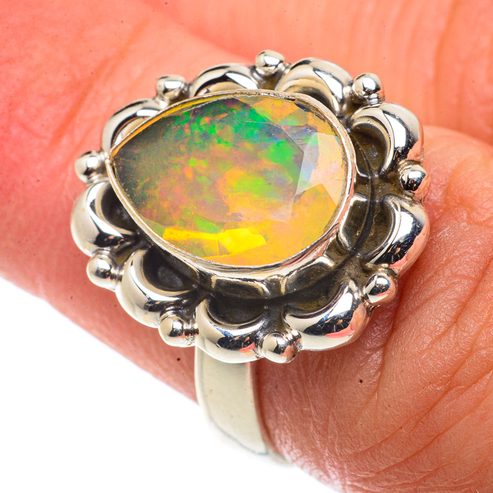 Ethiopian Opal Rings handcrafted by Ana Silver Co - RING66576