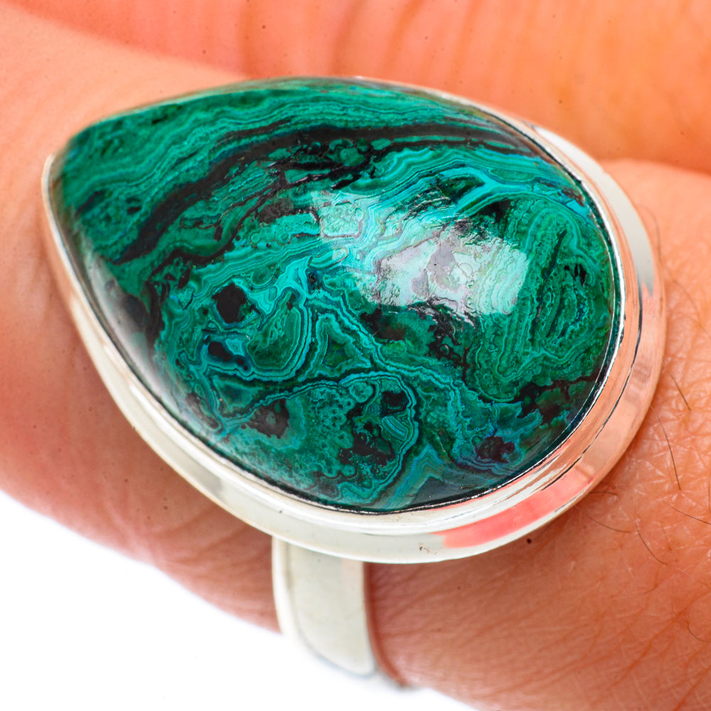 Chrysocolla Rings handcrafted by Ana Silver Co - RING66581