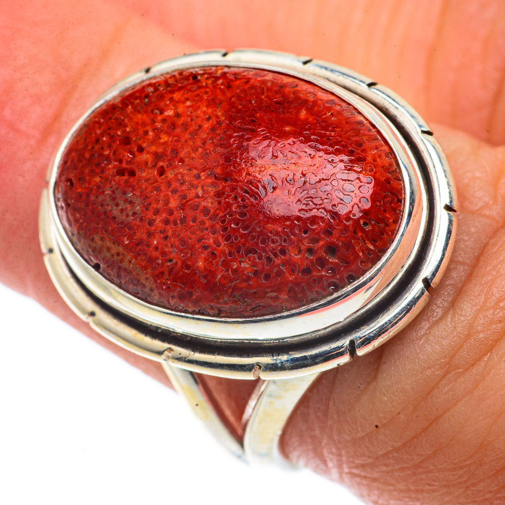 Sponge Coral Rings handcrafted by Ana Silver Co - RING66586