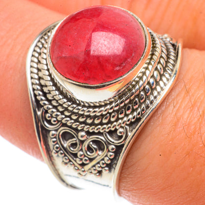 Rhodochrosite Rings handcrafted by Ana Silver Co - RING66589