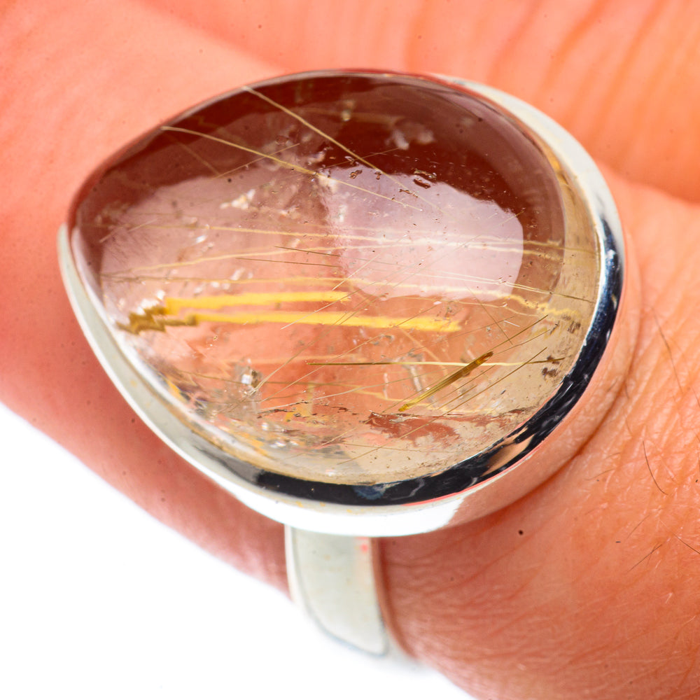 Rutilated Quartz Rings handcrafted by Ana Silver Co - RING66590
