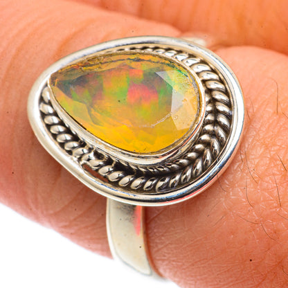 Ethiopian Opal Rings handcrafted by Ana Silver Co - RING66595