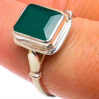 Green Onyx Rings handcrafted by Ana Silver Co - RING66599