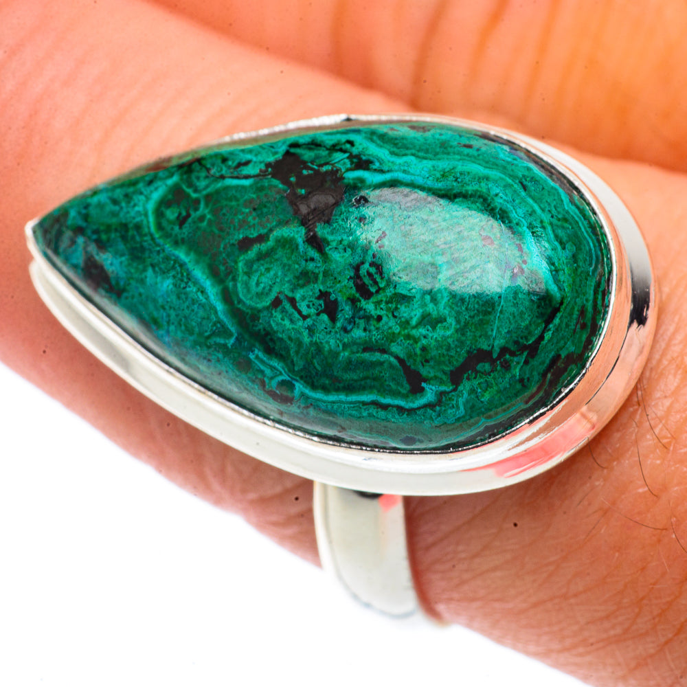 Chrysocolla Rings handcrafted by Ana Silver Co - RING66600