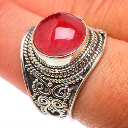 Pink Tourmaline Rings handcrafted by Ana Silver Co - RING66607