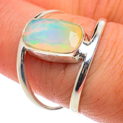 Ethiopian Opal Rings handcrafted by Ana Silver Co - RING66613