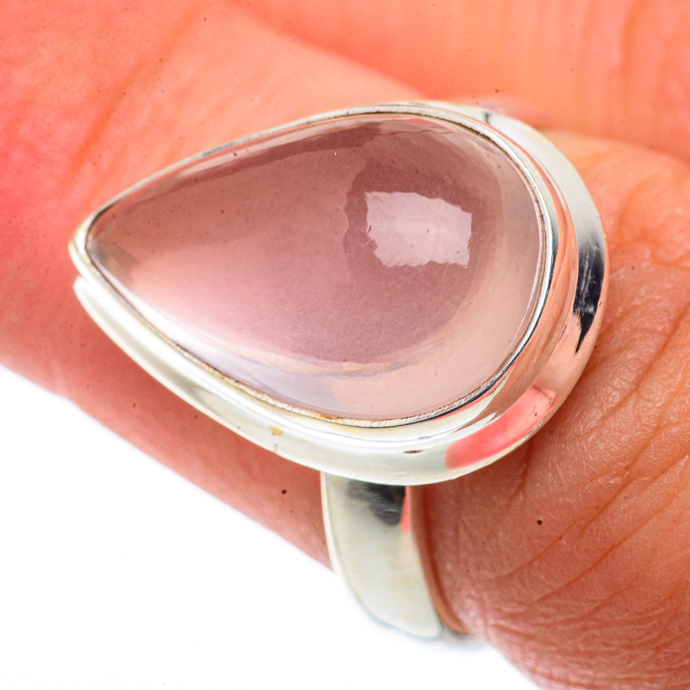 Rose Quartz Rings handcrafted by Ana Silver Co - RING66625