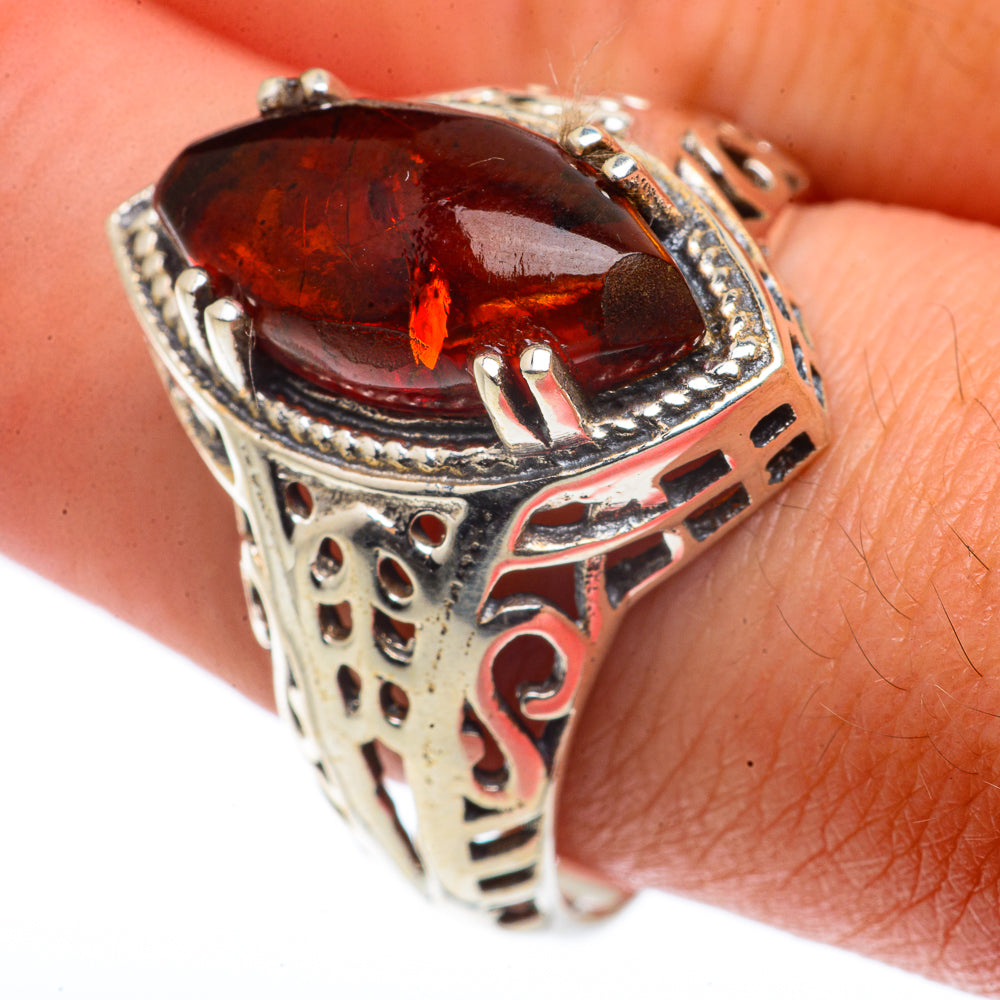 Baltic Amber Rings handcrafted by Ana Silver Co - RING66639