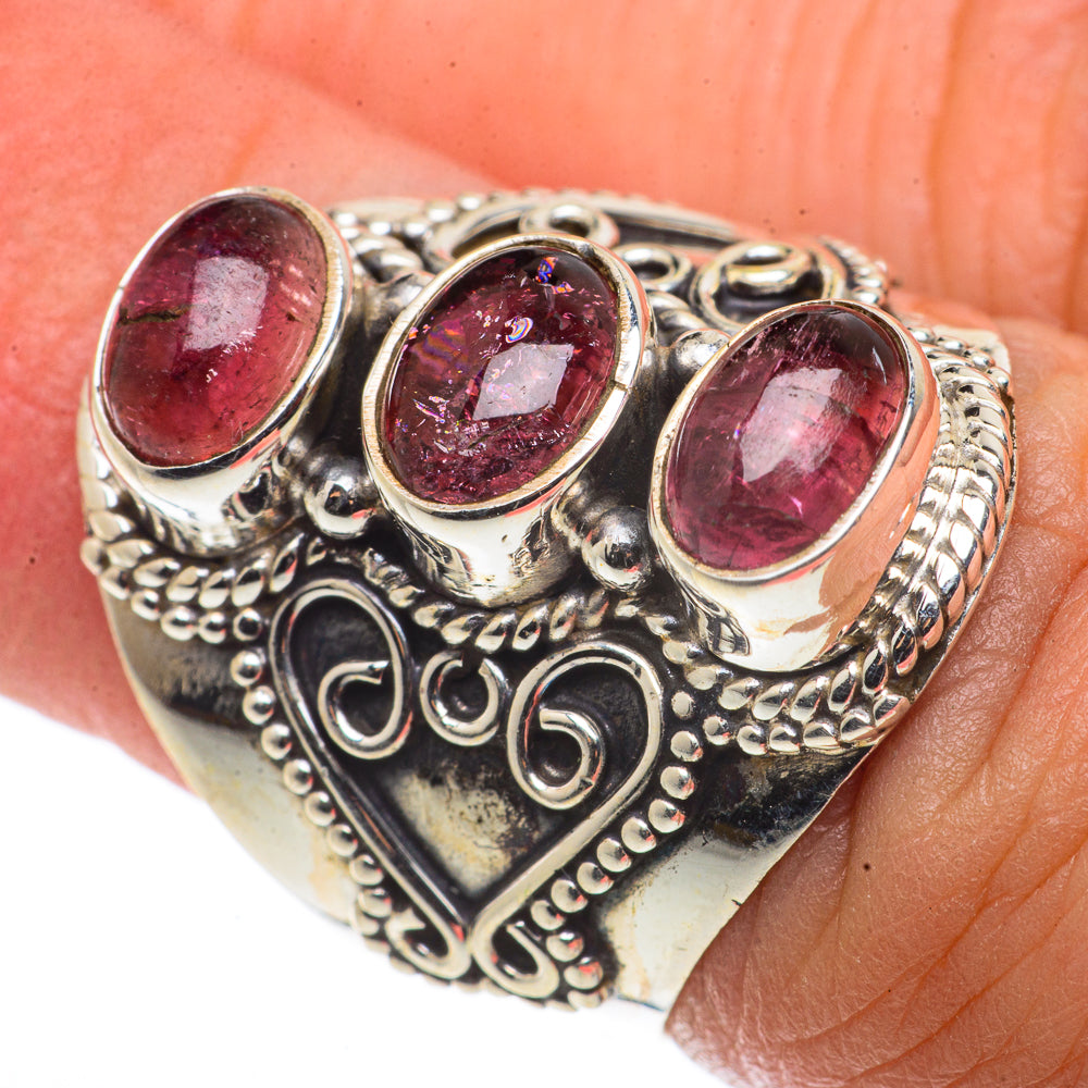 Pink Tourmaline Rings handcrafted by Ana Silver Co - RING66641