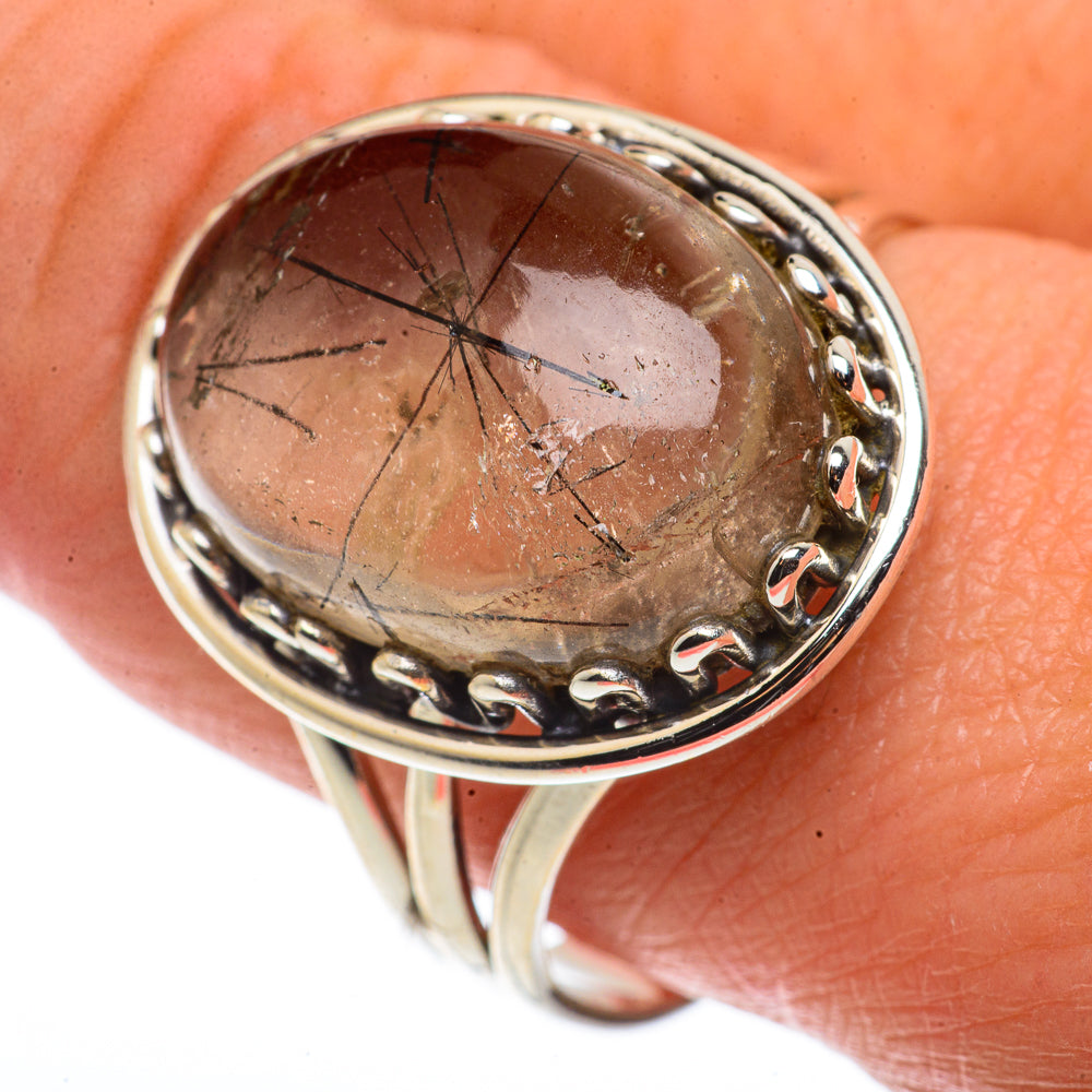 Tourmalinated Quartz Rings handcrafted by Ana Silver Co - RING66646