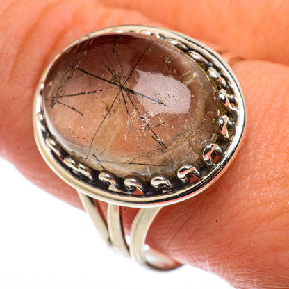 Tourmalinated Quartz Rings handcrafted by Ana Silver Co - RING66646