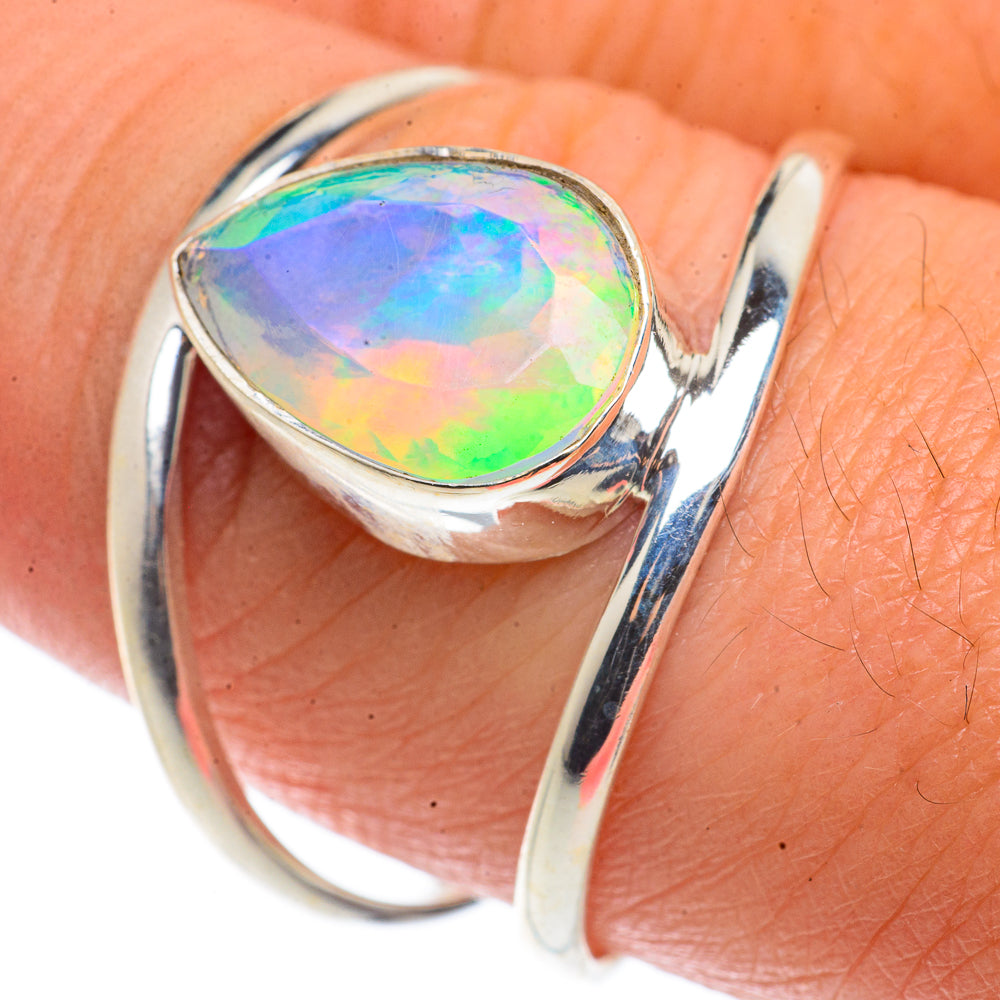 Ethiopian Opal Rings handcrafted by Ana Silver Co - RING66648