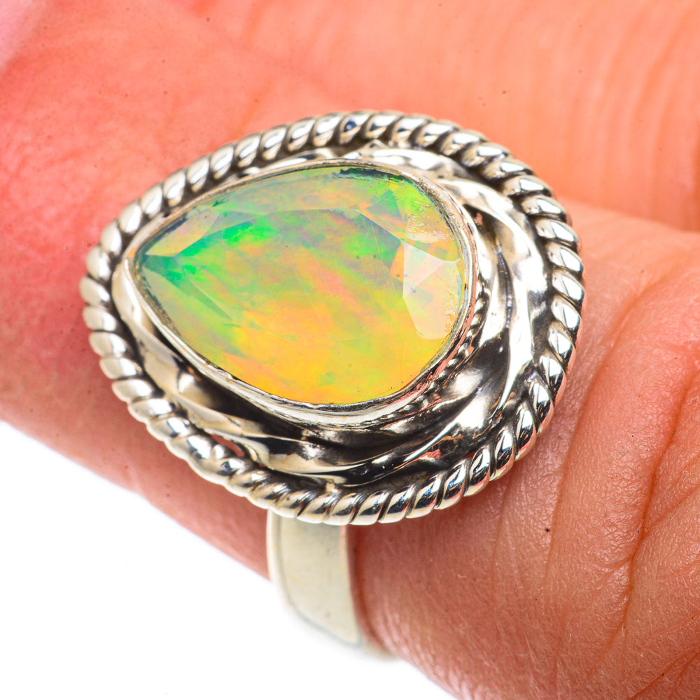 Ethiopian Opal Rings handcrafted by Ana Silver Co - RING66649