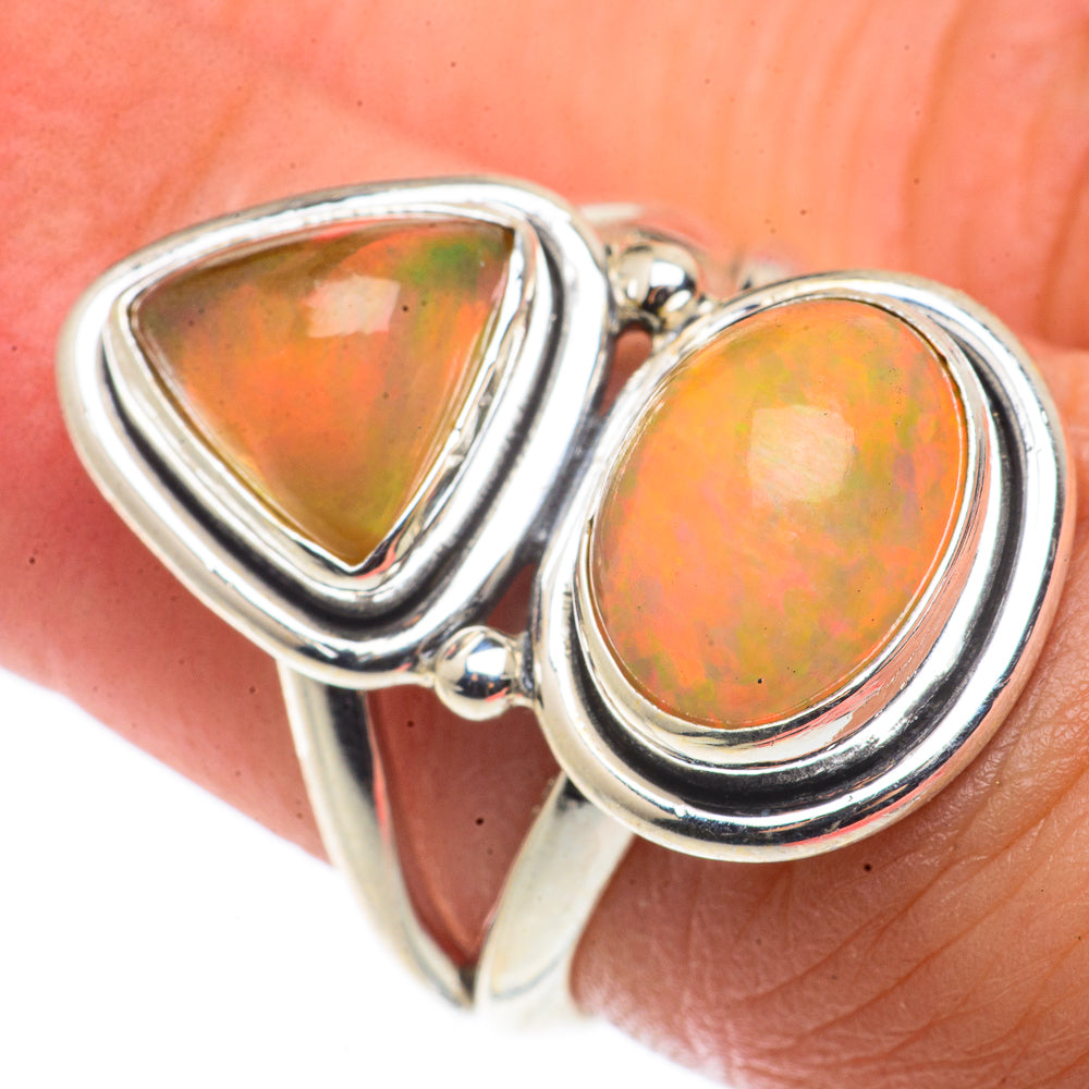 Ethiopian Opal Rings handcrafted by Ana Silver Co - RING66660
