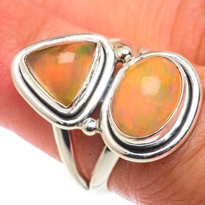 Ethiopian Opal Rings handcrafted by Ana Silver Co - RING66660