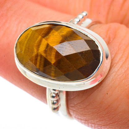 Tiger Eye Rings handcrafted by Ana Silver Co - RING66663