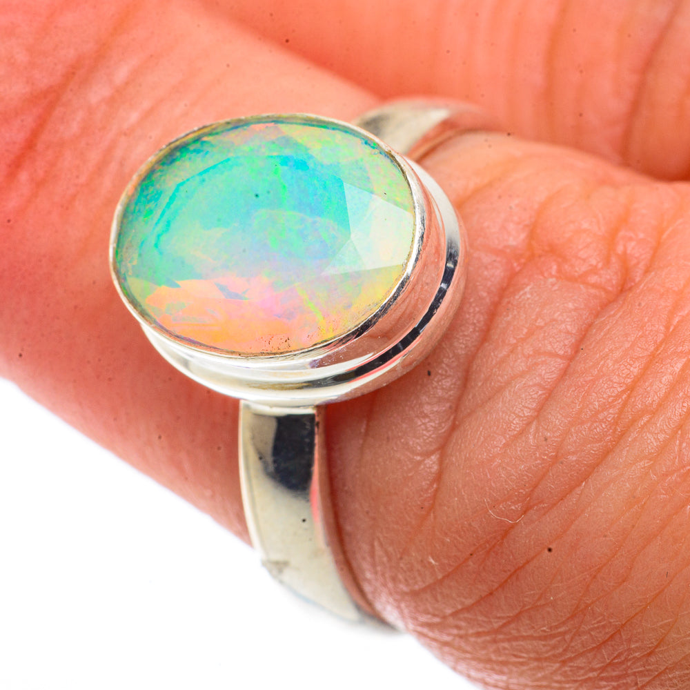 Ethiopian Opal Rings handcrafted by Ana Silver Co - RING66670