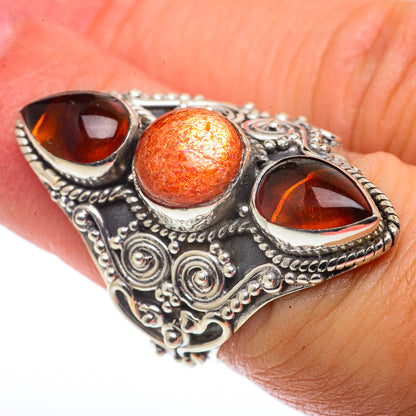 Sunstone Rings handcrafted by Ana Silver Co - RING66674
