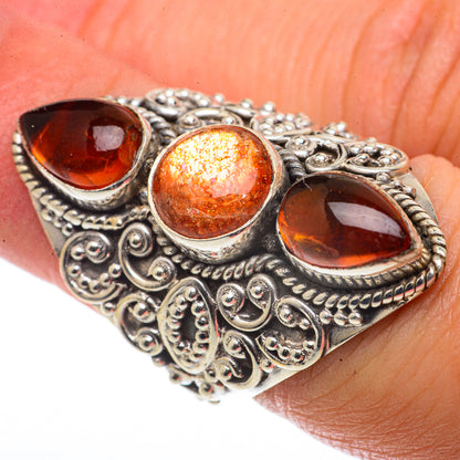 Sunstone Rings handcrafted by Ana Silver Co - RING66675