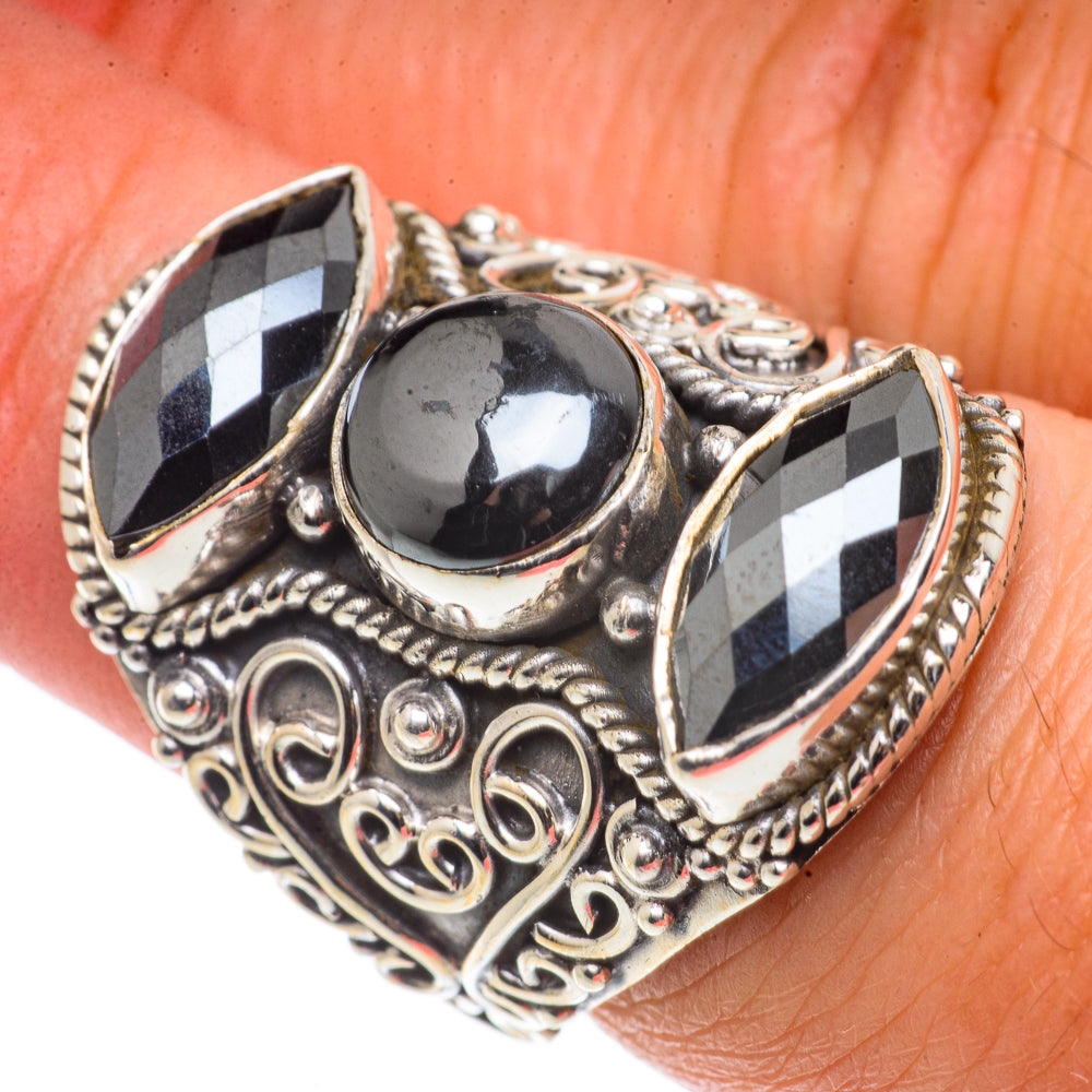 Hematite Rings handcrafted by Ana Silver Co - RING66696