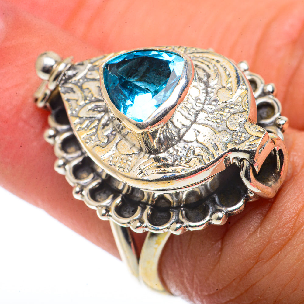 Blue Topaz Rings handcrafted by Ana Silver Co - RING66702