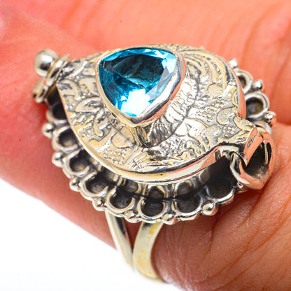 Blue Topaz Rings handcrafted by Ana Silver Co - RING66702