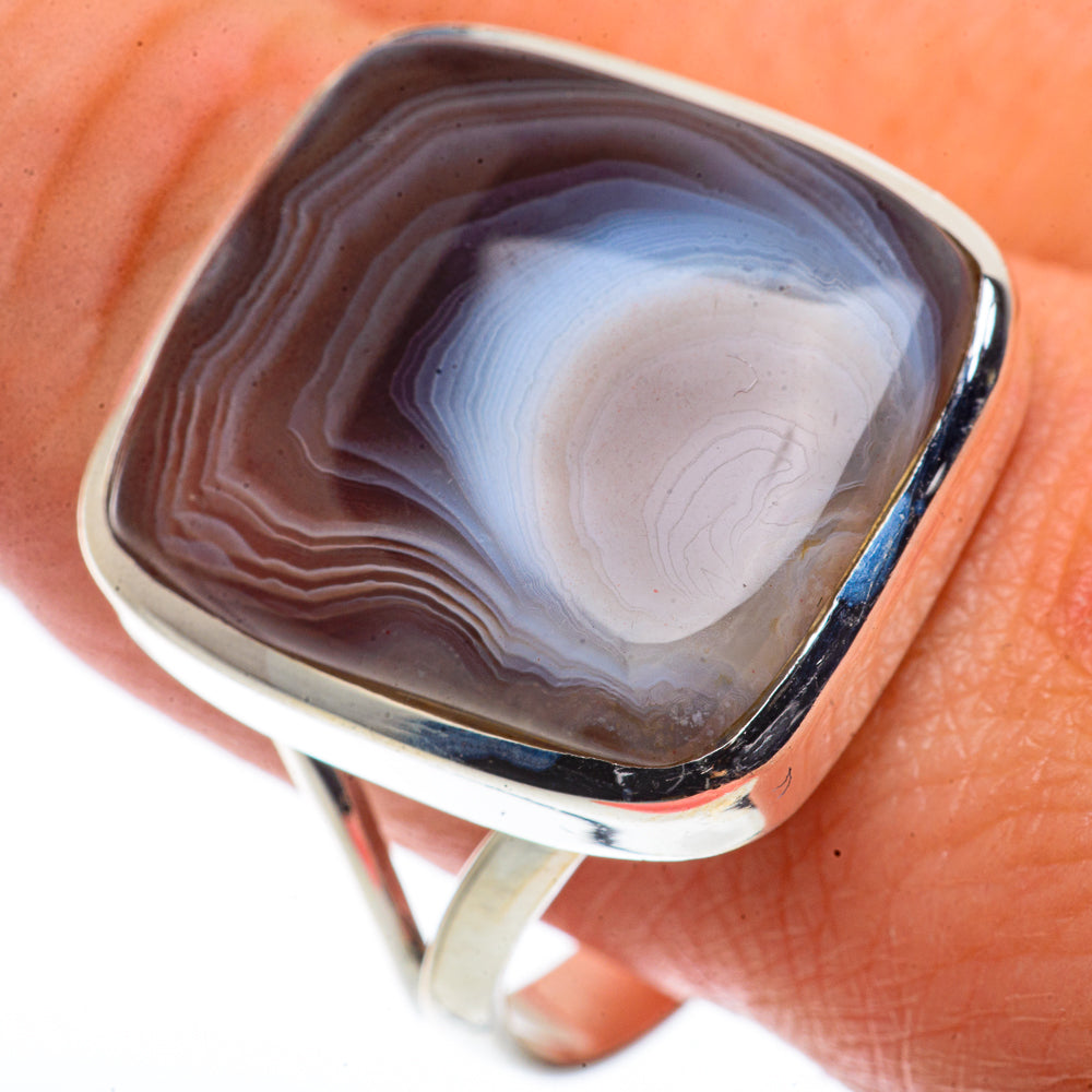 Botswana Agate Rings handcrafted by Ana Silver Co - RING66710