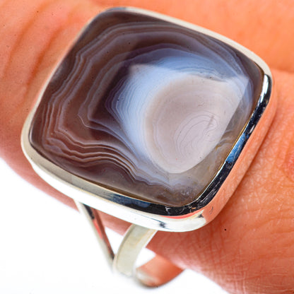 Botswana Agate Rings handcrafted by Ana Silver Co - RING66710