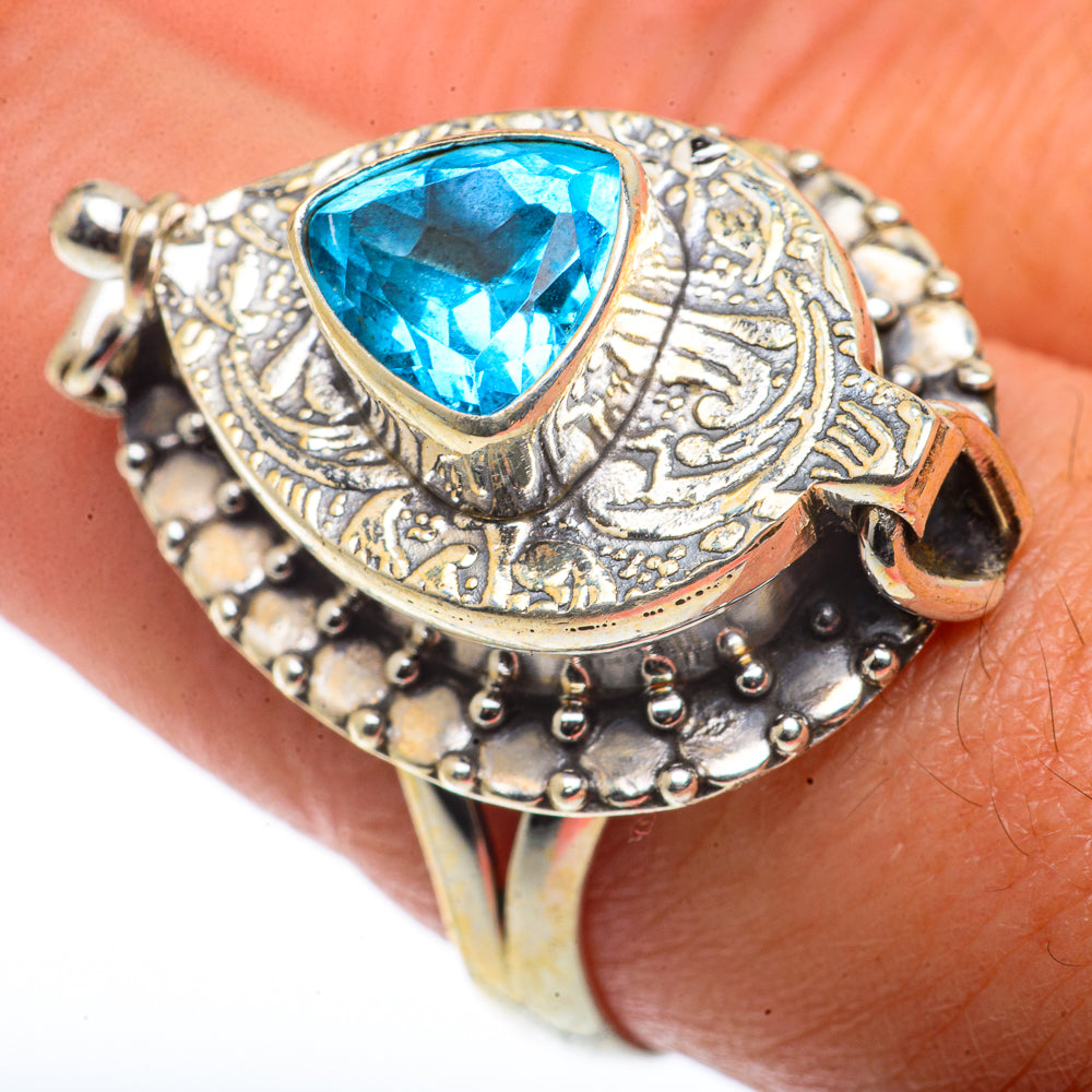 Blue Topaz Rings handcrafted by Ana Silver Co - RING66730