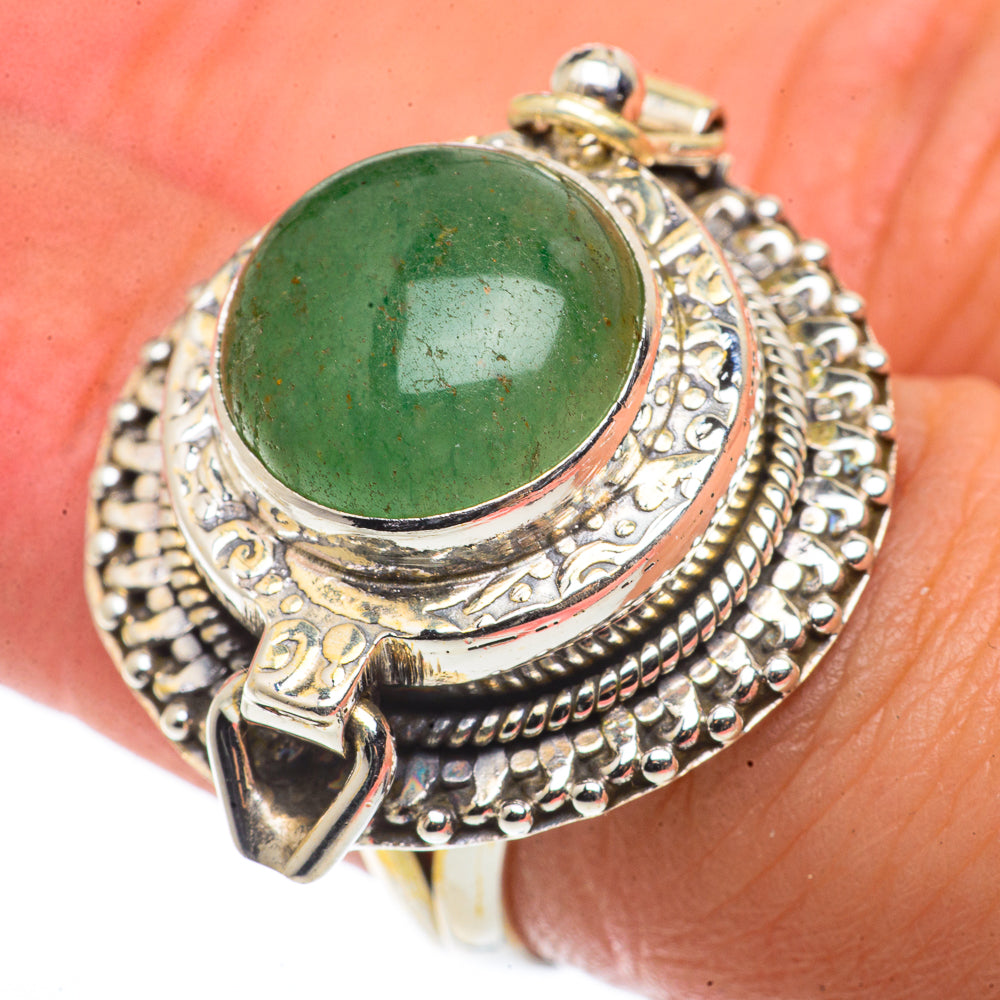 Green Aventurine Rings handcrafted by Ana Silver Co - RING66734