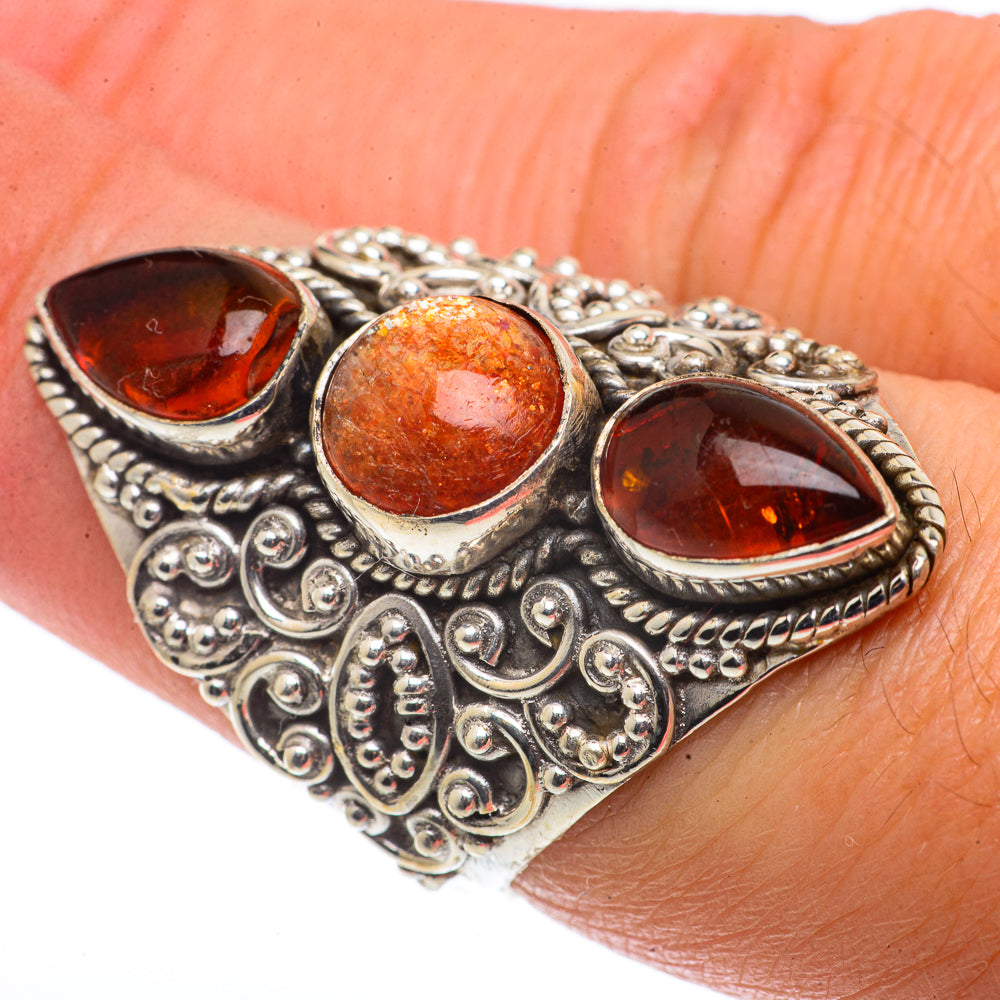 Sunstone Rings handcrafted by Ana Silver Co - RING66738