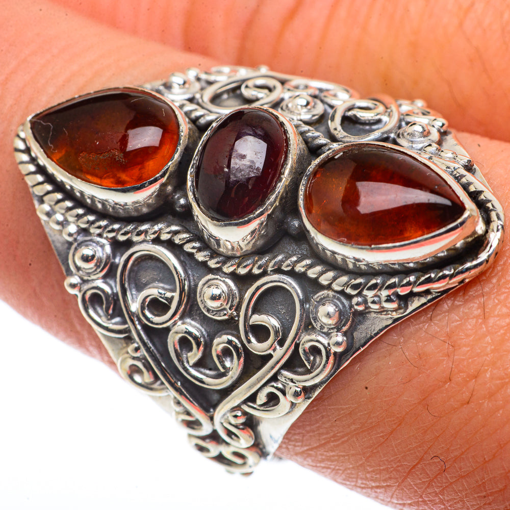 Baltic Amber Rings handcrafted by Ana Silver Co - RING66761