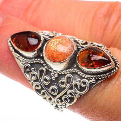 Sunstone Rings handcrafted by Ana Silver Co - RING66762