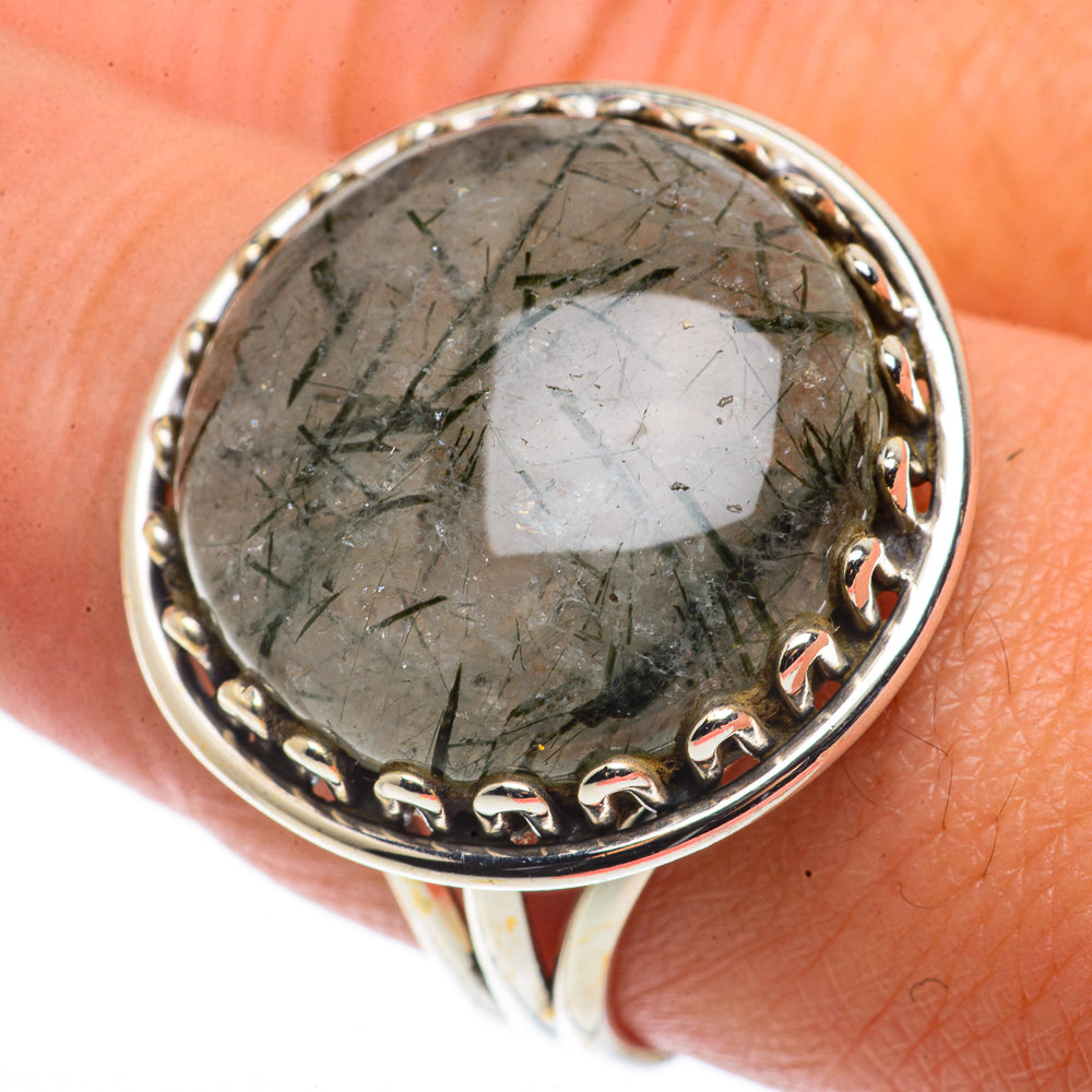 Tourmalinated Quartz Rings handcrafted by Ana Silver Co - RING66767