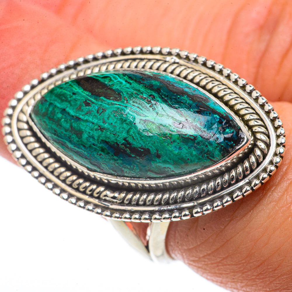 Chrysocolla Rings handcrafted by Ana Silver Co - RING66776