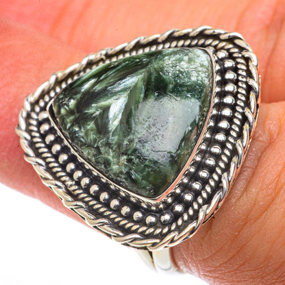 Seraphinite Rings handcrafted by Ana Silver Co - RING66777