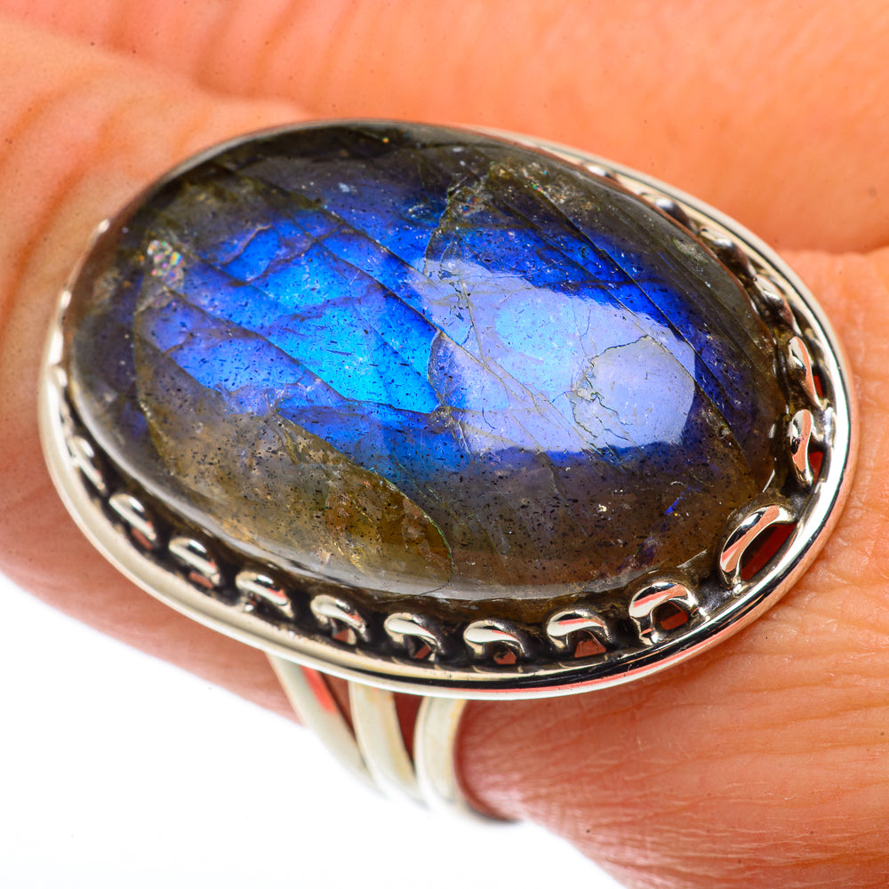 Labradorite Rings handcrafted by Ana Silver Co - RING66795