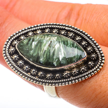 Seraphinite Rings handcrafted by Ana Silver Co - RING66797