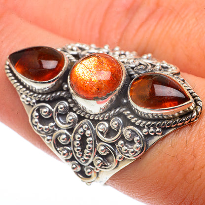 Sunstone Rings handcrafted by Ana Silver Co - RING66801