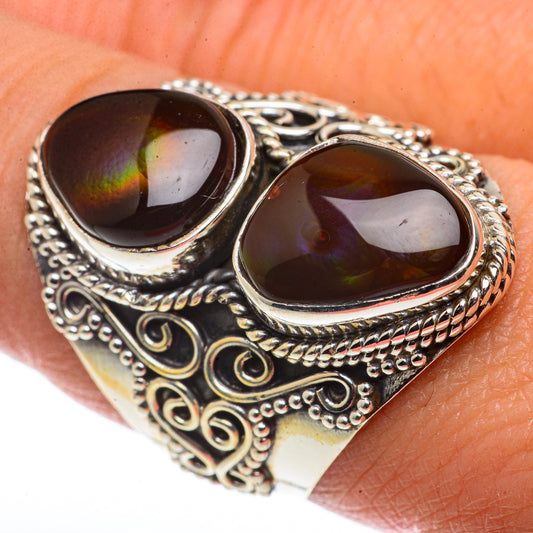 Mexican Fire Agate Rings handcrafted by Ana Silver Co - RING66811
