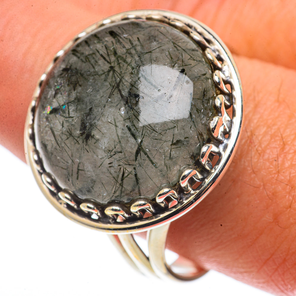 Tourmalinated Quartz Rings handcrafted by Ana Silver Co - RING66815